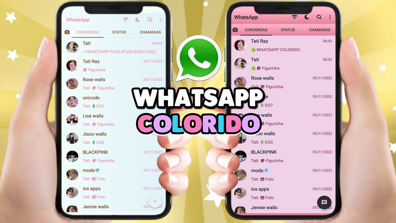whatsapp colorido
